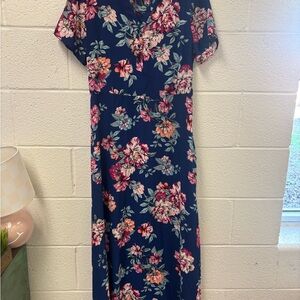 Nanette Lepore Navy Floral Maxi Dress